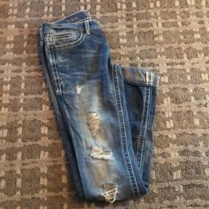 Buckle Black distressed skinny jeans